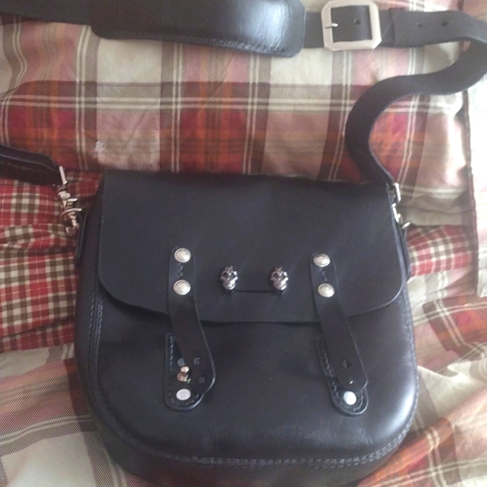 Never used Black leather purse!